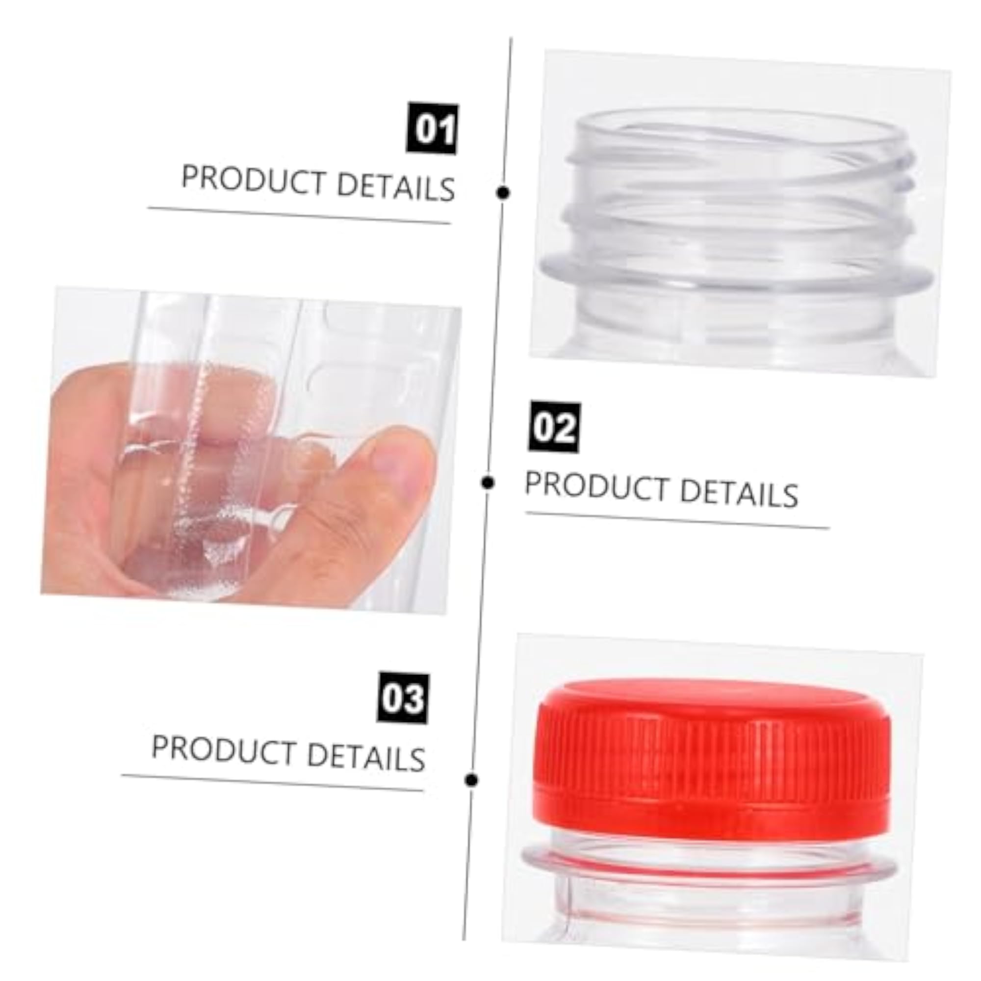 10pcs Disposable Plastic Bottles for Beverages
